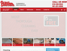 Tablet Screenshot of carpetsolutionsla.com